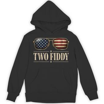 Two Fiddy Usa Flag Sunglasses 250Th Anniversary Hoodie - Thegiftio UK