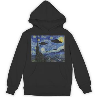 Ufo エイリアン アブダクション 星月夜 ヴァン・ゴッホ 絵画 パーカー - Kawaiitshirt