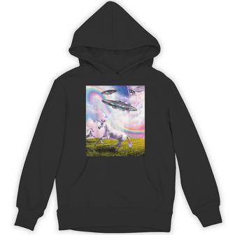 Ufo 誘拐ユニコーン パーカー - Kawaiitshirt