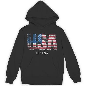 Usa American Flag Patriotic America Pride 1776 4Th Of July Hoodie - Thegiftio UK