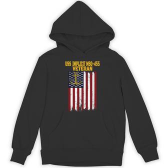 Uss Implicit Mso-455 Minesweeper Warship Veterans Day Hoodie - Thegiftio UK