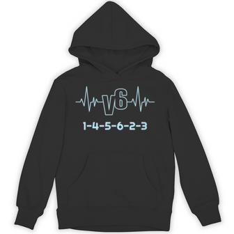 V6 ハートビートデザイン 6シリンダーカーファン用 パーカー - Kawaiitshirt