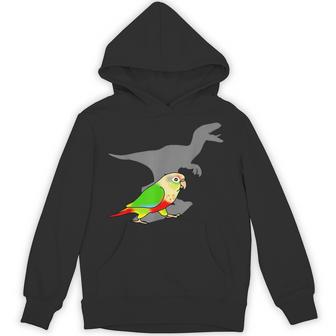 Velociraptor パイナップル コニュア 恐竜 シャドウ オウム パーカー - Kawaiitshirt