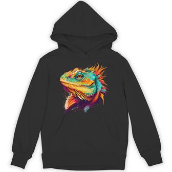 Vibrant Iguana Hoodie - Thegiftio UK