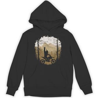 Vintage Bigfoot Dirt Bike Motocross Sasquatch Enduro Hoodie - Thegiftio