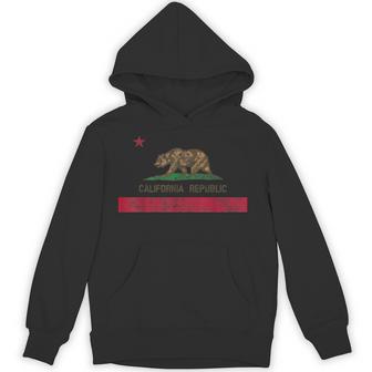 Vintage California Republic Flag ビンテージ・スタイルカリフォルニア共和国旗 パーカー - Kawaiitshirt
