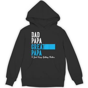 Vintage Dad Papa Great Papa Father's Day Birthday Hoodie - Thegiftio UK