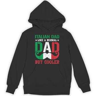 Vintage Italian Dad Italy Flag For Father's Day Hoodie - Thegiftio UK