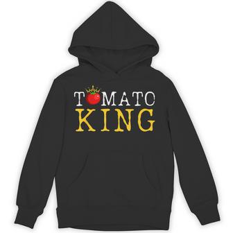 Vintage Tomato King Dad Vegetable Fathers' Day Gardener Hoodie | Seseable UK