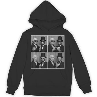 Washington Lincoln Photobooth Photo President's Day Hoodie - Monsterry