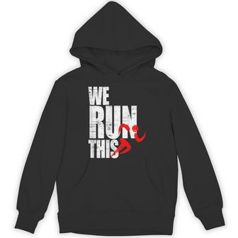 We Run This 我々はこれを実行しますランニング モチベーション マラソン フィットネス ワークアウト ジョギン パーカー - Kawaiitshirt