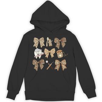 Western Leopard Coquette Dental Assistant Healthcare Worker Hoodie - Thegiftio UK
