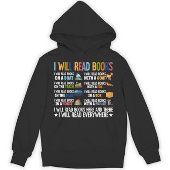 I Will Read Books On A Boat Fun Reading Lover Hoodie - Thegiftio UK