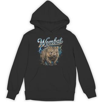 Wombat ビンテージ 90年代 レトロ ファニー ウォンバット 80年代 メンズ レディース パーカー - Kawaiitshirt
