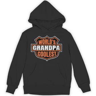 World's Coolest Grandpa Motorcycle Grandpa Hoodie - Thegiftio UK