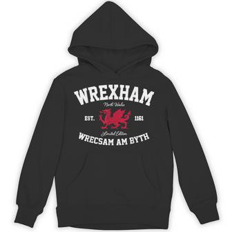 Wrexham Wrecsam Am Byth Welsh Dragon Cymru Wales Hoodie - Thegiftio UK