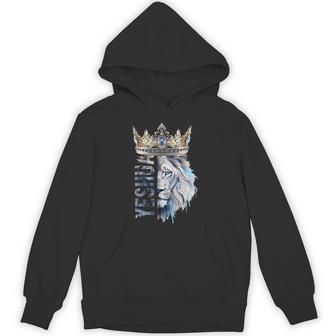 Yeshua Lion With Crown Hoodie - Thegiftio UK