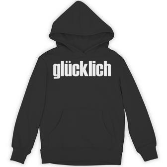「Glücklich」・ハッピー・ドイツ語デザイン パーカー - Kawaiitshirt