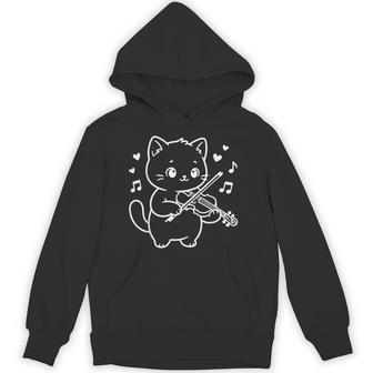 かわいい猫がバイオリンを弾くフィドラーのフォークミュージック パーカー - Kawaiitshirt