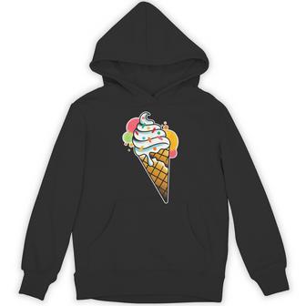 アイスクリームコーン×スプリンクルワッフルコーン パーカー - Kawaiitshirt