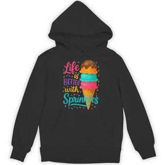 アイスクリームスクープ ジェラート好き フローズンヨーグルト アイスクリーム パーカー - Kawaiitshirt