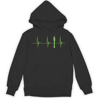 アスパラガス ハートビートパルス グリーンベジタリアンベジタリアンベジタリアンベジタブルズ パーカー - Kawaiitshirt