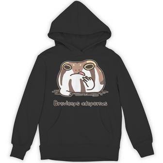 アメフクラガエル おもしろ ゆるかわ かわいい ギフト 生物 理系 パーカー - Kawaiitshirt