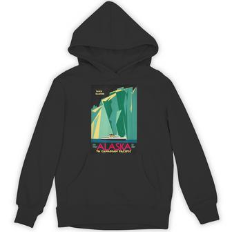 アラスカ 広告 ビンテージ レトロ ポスター パーカー - Kawaiitshirt
