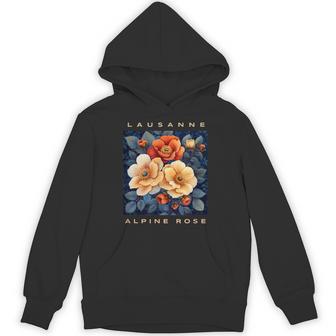 アルパインローズフラワー ローザンヌ パーカー - Kawaiitshirt
