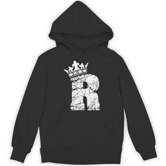 アルファベットtシャツ イニシャル文字 R & キング クイーン クラウン パーカー - Kawaiitshirt