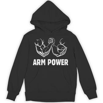 アームパワー アームレスリング ファニー アームレスリング アームレスラー パーカー - Kawaiitshirt