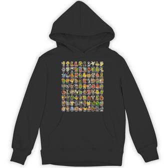 イタリア語-ブレインローz世代面白いミーム90ブレインロットキャラクター パーカー - Kawaiitshirt