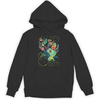 ウクレレミュージックフラワーズハワイ パーカー - Kawaiitshirt