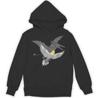 オウム 恐竜 影 テロダクティル オカメインコ パーカー - Kawaiitshirt