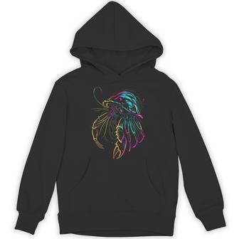 カラフル ヤドカリ 鮮やかな海の生き物 パーカー - Kawaiitshirt