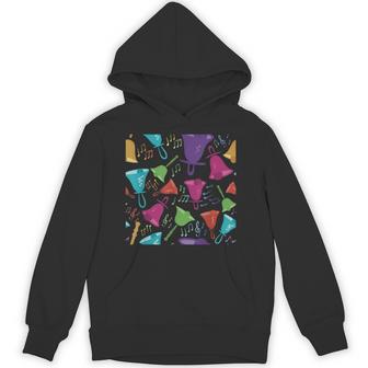 カラフルなハンドベルとメモ柄。 パーカー - Kawaiitshirt