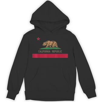 カリフォルニア州 'Bear Republic' 州旗 パーカー - Kawaiitshirt