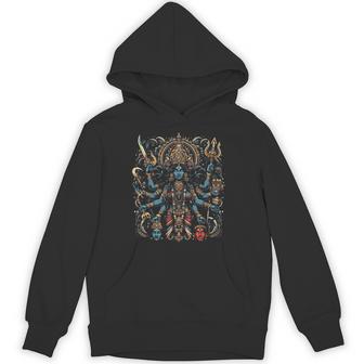 カーリー ヒンドゥー教 死の女神 戦士 母 激しい パーカー - Kawaiitshirt