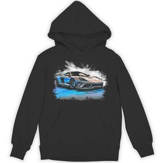 キッズ スポーツカー ボーイズ パーカー - Kawaiitshirt