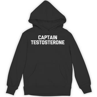 メンズ キャプテンテストステロンtシャツ 面白いウェイトリフティングワークアウトジム パーカー - Kawaiitshirt
