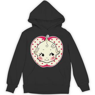 キューピー 赤ちゃん りんご 水玉 長袖tシャツ パーカー - Kawaiitshirt