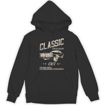 クラシック 1951 限定版 ヴィンテージ レトロ 車 誕生日 パーカー - Kawaiitshirt