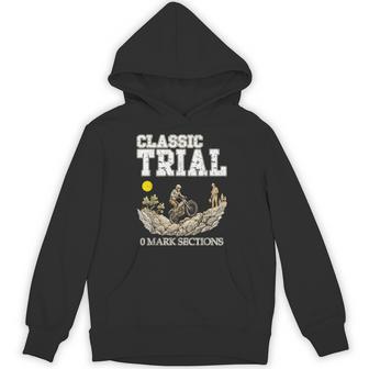 クラシック トライアル 0 マーク セクション オートバイ 歴史的 モータースポーツ パーカー - Kawaiitshirt