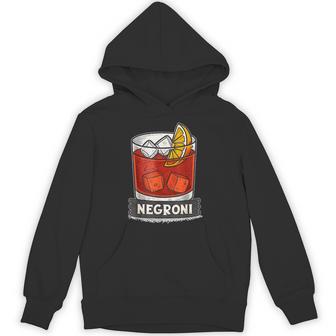 クラシックなネグローニカクテルイラスト、オレンジスライス。 パーカー - Kawaiitshirt