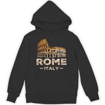 クール ヴィンテージ ローマ イタリア コロッセオ お土産 ローマ イタリア パーカー - Kawaiitshirt