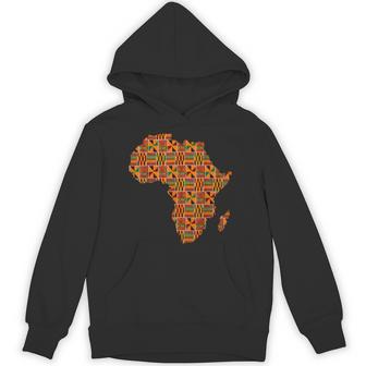クールなアフリカの地図布、伝統的なアフリカのケンテ布。 パーカー - Kawaiitshirt