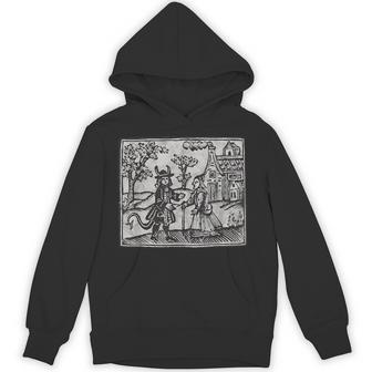 ゴシック オカルト 悪魔 ホラー ウッドカット パーカー - Kawaiitshirt