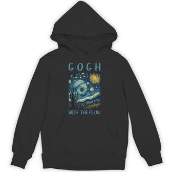 ゴッホ ゴッホ 流れる星月夜 美術史 駄洒落ユーモア パーカー - Kawaiitshirt