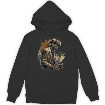 サックスを奏でるサックス奏者ジャズミュージシャン パーカー - Kawaiitshirt