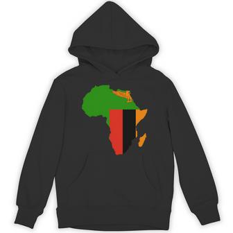 ザンビア国旗 アフリカ 大陸 シルエット ザンビアンへのギフト 長袖tシャツ パーカー - Kawaiitshirt